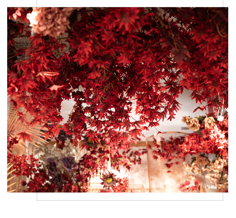 Dark Red Wedding Simulation Flower Matching Scene Combination Ceiling Road Lead Flower Rows Wedding Decorative Fake Flower Factory Wholesale Dark Red Wedding Simulation Flower Matching Scene Combination Ceiling Road Lead Flower Rows Wedding Decorative Fake Flower Factory Wholesale