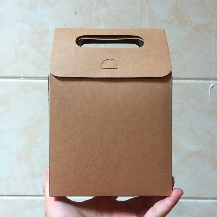 Clamshell kraft paper carrying box spot snack candy box dry fruit tea wrapping gift paper bag can be launched Clamshell kraft paper carrying box spot snack candy box dry fruit tea wrapping gift paper bag can be launched