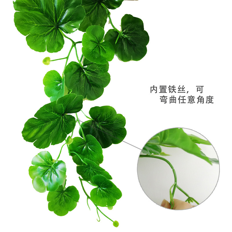 Grape Leaves Grape Vine Ceiling Decoration Green Leaf Vine Simulated Leaves Rattan Plant Flower Vine Simulation Rattan Leaf