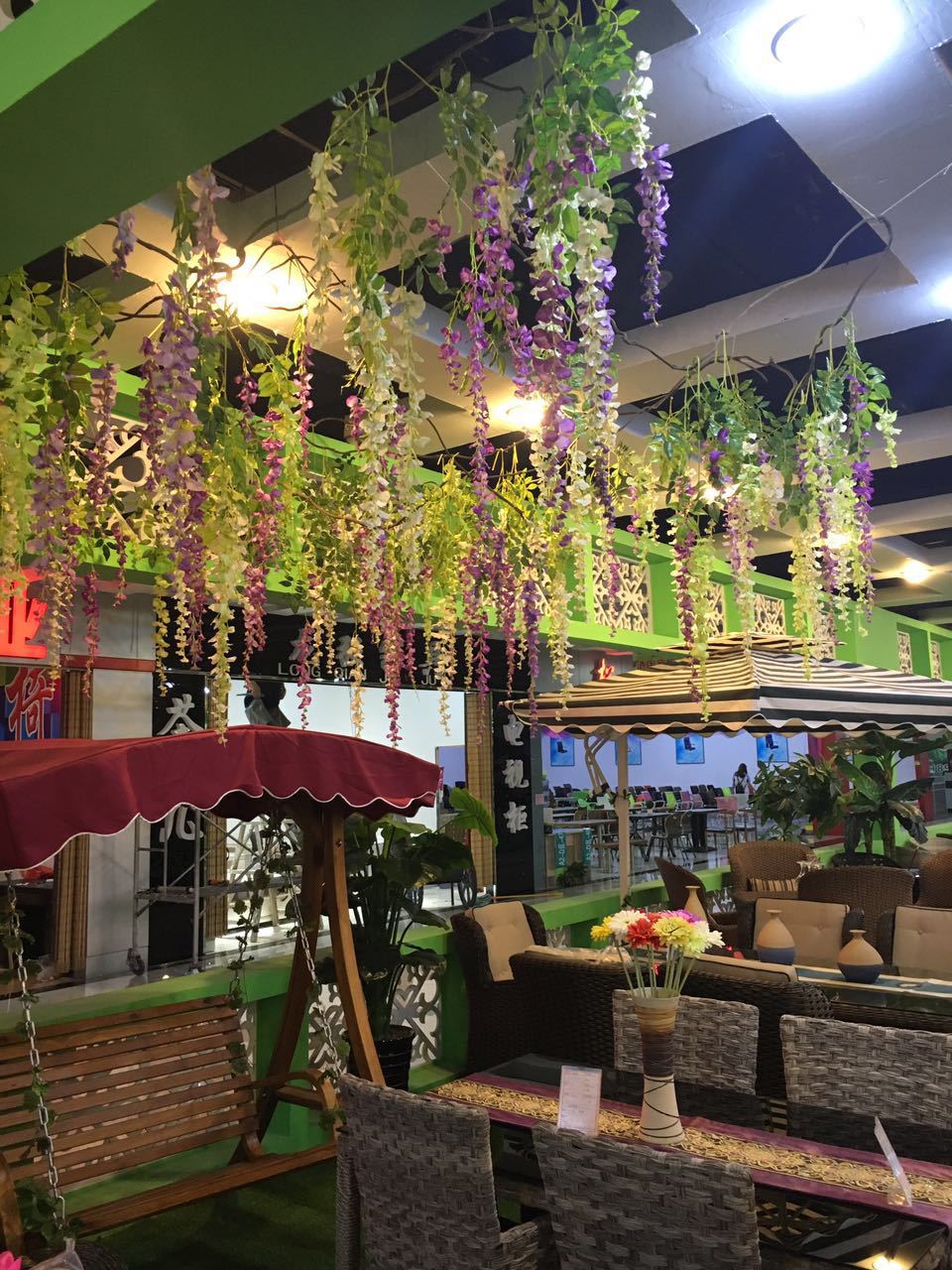 Artificial Wisteria Wisteria Branch Internet Celebrity Corridor Ceiling Wisteria Flower Artificial Flower Plant Wisteria Flower Fake Flower Wholesale
