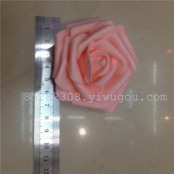 PE roll edge rose bride wrist flower