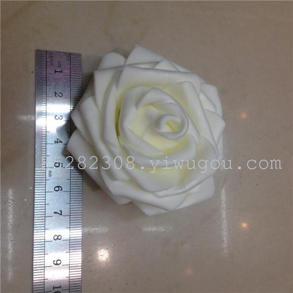 PE roll edge rose bride wrist flower