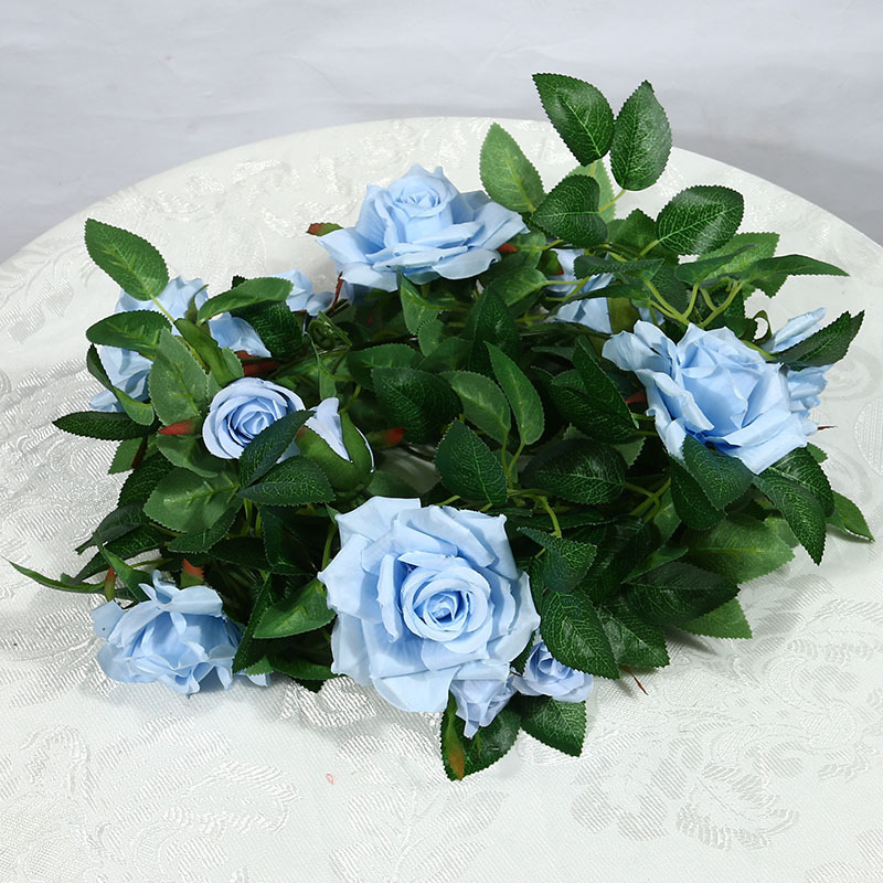 Artificial Rose Vine Fake Flower Rattan Air Conditioning Pipe Hiding Living Room Ceiling Decoration Plastic Vine Twining Plants Artificial Rose Vine Fake Flower Rattan Air Conditioning Pipe Hiding Living Room Ceiling Decoration Plastic Vine Twining Plants