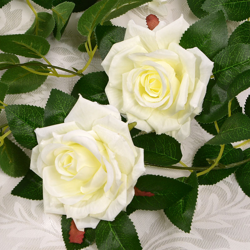 Artificial Rose Vine Fake Flower Rattan Air Conditioning Pipe Hiding Living Room Ceiling Decoration Plastic Vine Twining Plants Artificial Rose Vine Fake Flower Rattan Air Conditioning Pipe Hiding Living Room Ceiling Decoration Plastic Vine Twining Plants