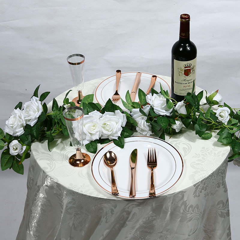 Artificial Rose Vine Fake Flower Rattan Air Conditioning Pipe Hiding Living Room Ceiling Decoration Plastic Vine Twining Plants Artificial Rose Vine Fake Flower Rattan Air Conditioning Pipe Hiding Living Room Ceiling Decoration Plastic Vine Twining Plants