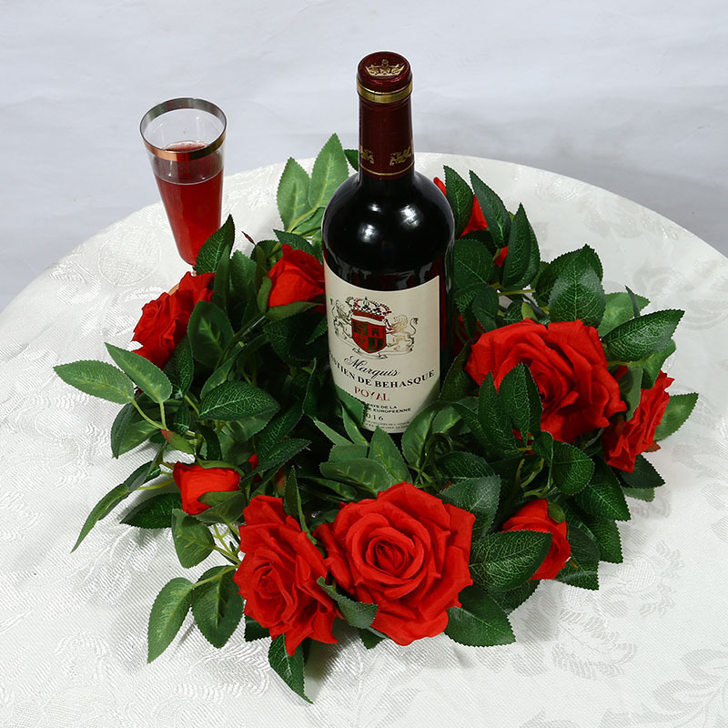 Artificial Rose Vine Fake Flower Rattan Air Conditioning Pipe Hiding Living Room Ceiling Decoration Plastic Vine Twining Plants Artificial Rose Vine Fake Flower Rattan Air Conditioning Pipe Hiding Living Room Ceiling Decoration Plastic Vine Twining Plants