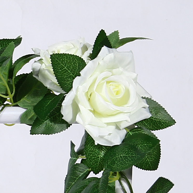 Artificial Rose Vine Fake Flower Rattan Air Conditioning Pipe Hiding Living Room Ceiling Decoration Plastic Vine Twining Plants Artificial Rose Vine Fake Flower Rattan Air Conditioning Pipe Hiding Living Room Ceiling Decoration Plastic Vine Twining Plants