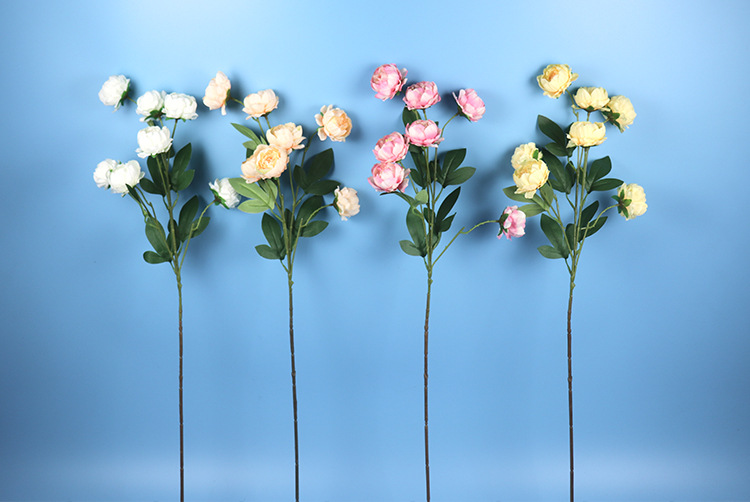 Spot Supply Simulation Exquisite Peony Wedding Flower Material Wedding Hall Ceiling Road Lead Flower Arrangement Props Wall Flower