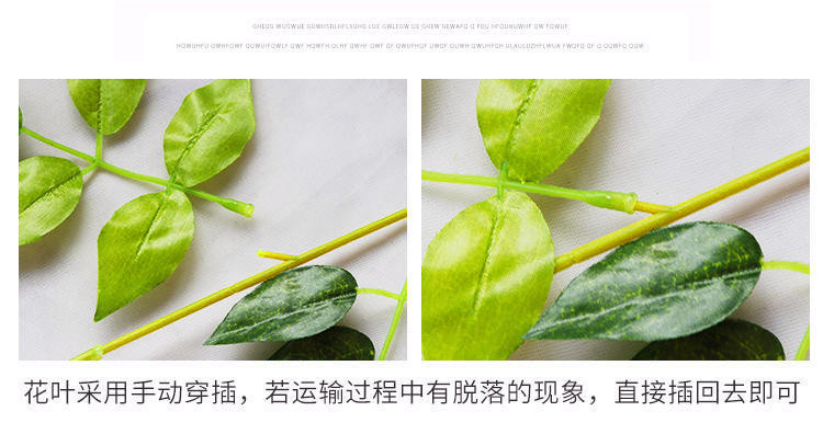 Artificial Wisteria Bean Flower String Long Wedding Celebration Decoration Rattan Indoor Ceiling Vine Flowers Violet HANAFUJI Fake Flower