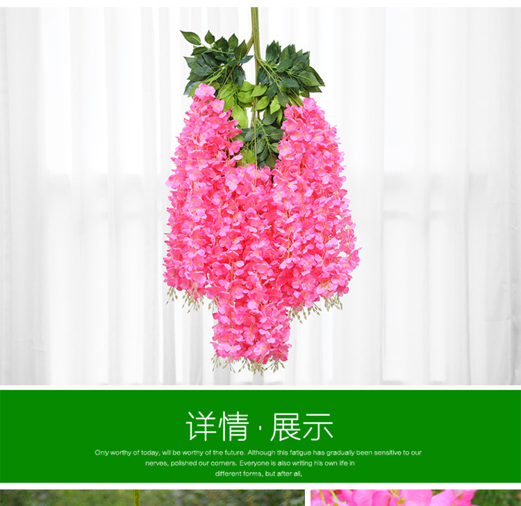 Artificial Wisteria Ceiling Wedding Corridor Ornamental Flower Artificial Flowers Simulation Tofu Pudding the Flowers Indoor Green Leaf and Fake Flower Artificial Wisteria Ceiling Wedding Corridor Ornamental Flower Artificial Flowers Simulation Tofu Pudding the Flowers Indoor Green Leaf and Fake Flower