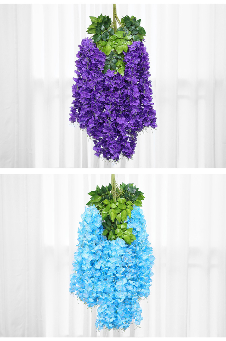 Artificial Wisteria Ceiling Wedding Corridor Ornamental Flower Artificial Flowers Simulation Tofu Pudding the Flowers Indoor Green Leaf and Fake Flower Artificial Wisteria Ceiling Wedding Corridor Ornamental Flower Artificial Flowers Simulation Tofu Pudding the Flowers Indoor Green Leaf and Fake Flower