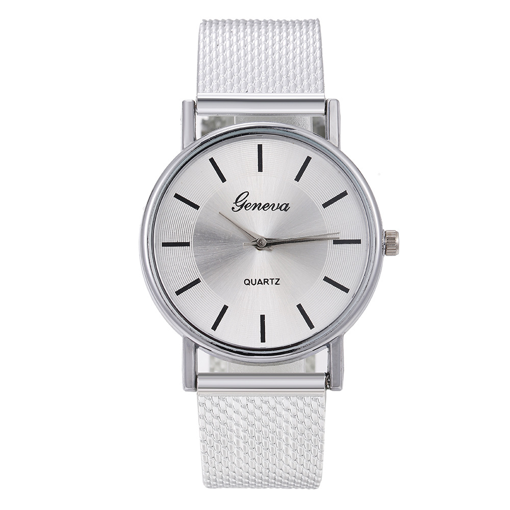 New AliExpress Men's Quartz Wrist Watch Couple Watch a Pair of Women's Watches Casual Fashion Mesh Strap Watch Ladies