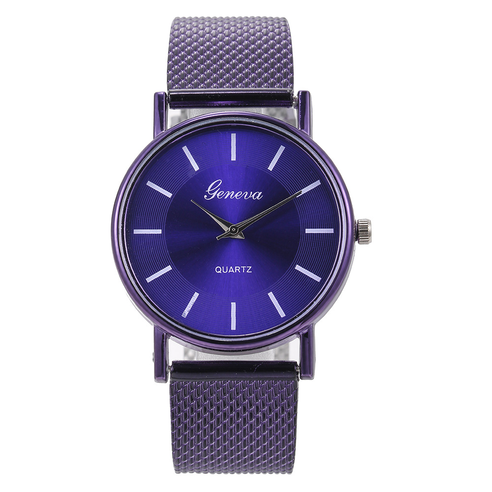 New AliExpress Men's Quartz Wrist Watch Couple Watch a Pair of Women's Watches Casual Fashion Mesh Strap Watch Ladies