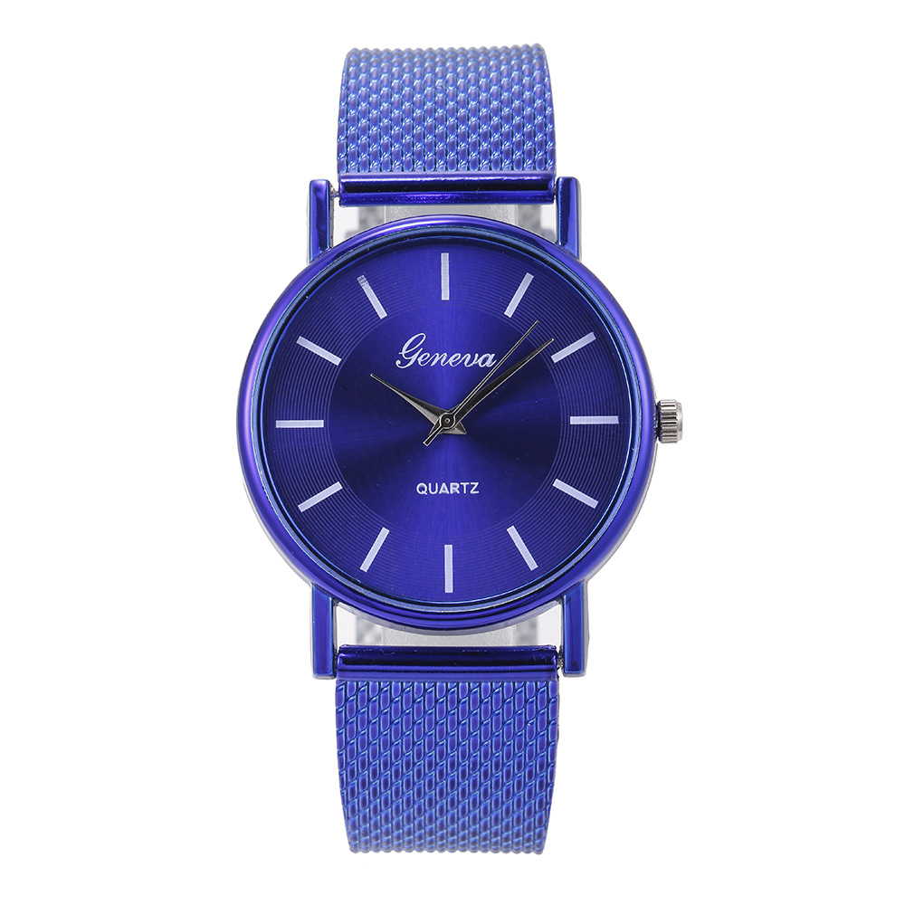 New AliExpress Men's Quartz Wrist Watch Couple Watch a Pair of Women's Watches Casual Fashion Mesh Strap Watch Ladies