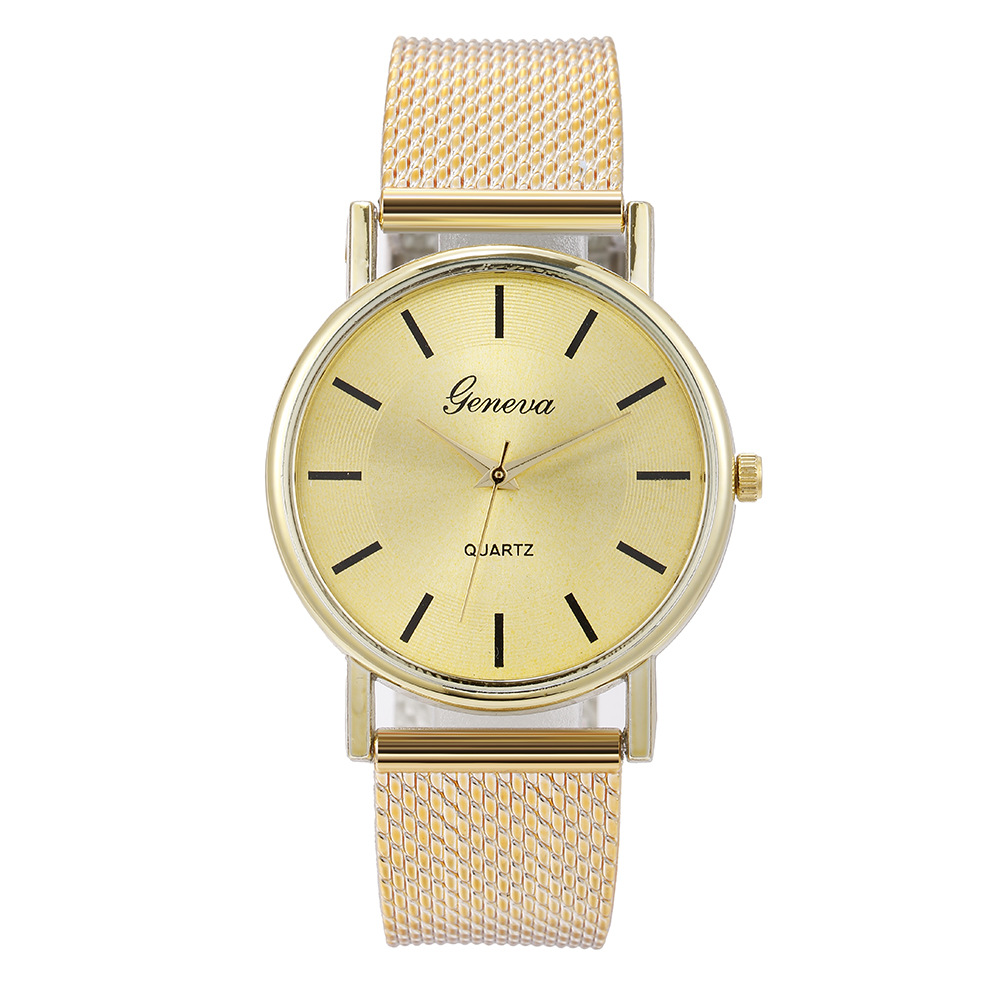 New AliExpress Men's Quartz Wrist Watch Couple Watch a Pair of Women's Watches Casual Fashion Mesh Strap Watch Ladies