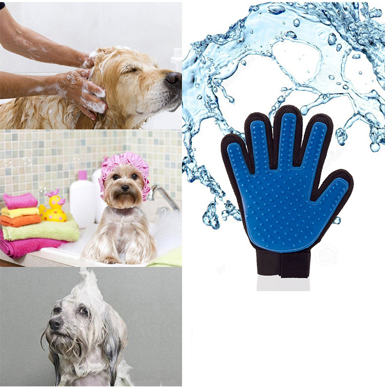 Pet bath gloves True touch cat and dog universal cleaning brush hair removal cleaning tool