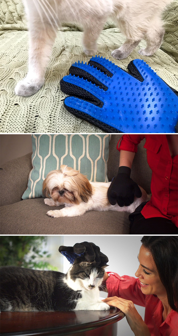 Pet bath gloves True touch cat and dog universal cleaning brush hair removal cleaning tool