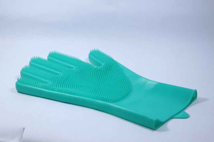 Magic Silicone Dishwashing Gloves Female Household Bowl Washing Protective Gloves Kitchen Cleaning Household Anti-Freezing Laundry and Vegetable Washing