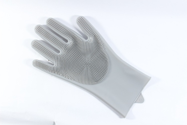 Magic Silicone Dishwashing Gloves Female Household Bowl Washing Protective Gloves Kitchen Cleaning Household Anti-Freezing Laundry and Vegetable Washing