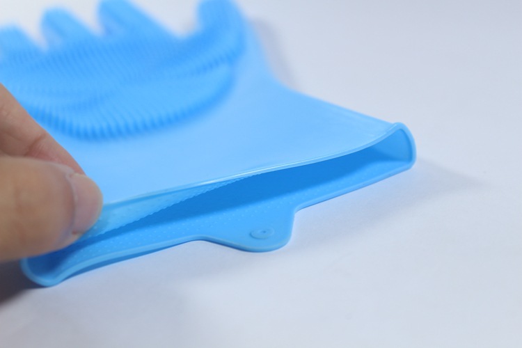 Magic Silicone Dishwashing Gloves Female Household Bowl Washing Protective Gloves Kitchen Cleaning Household Anti-Freezing Laundry and Vegetable Washing