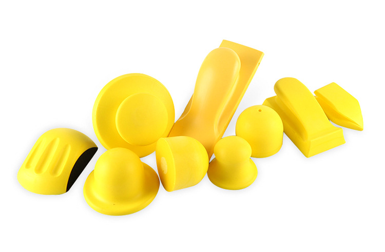 100mm Wrist Splint Hand Grinding Disc Manual Grinding Disc SelfAdhesive Disc PU Foam Cylindrical Yellow Polishing Disk