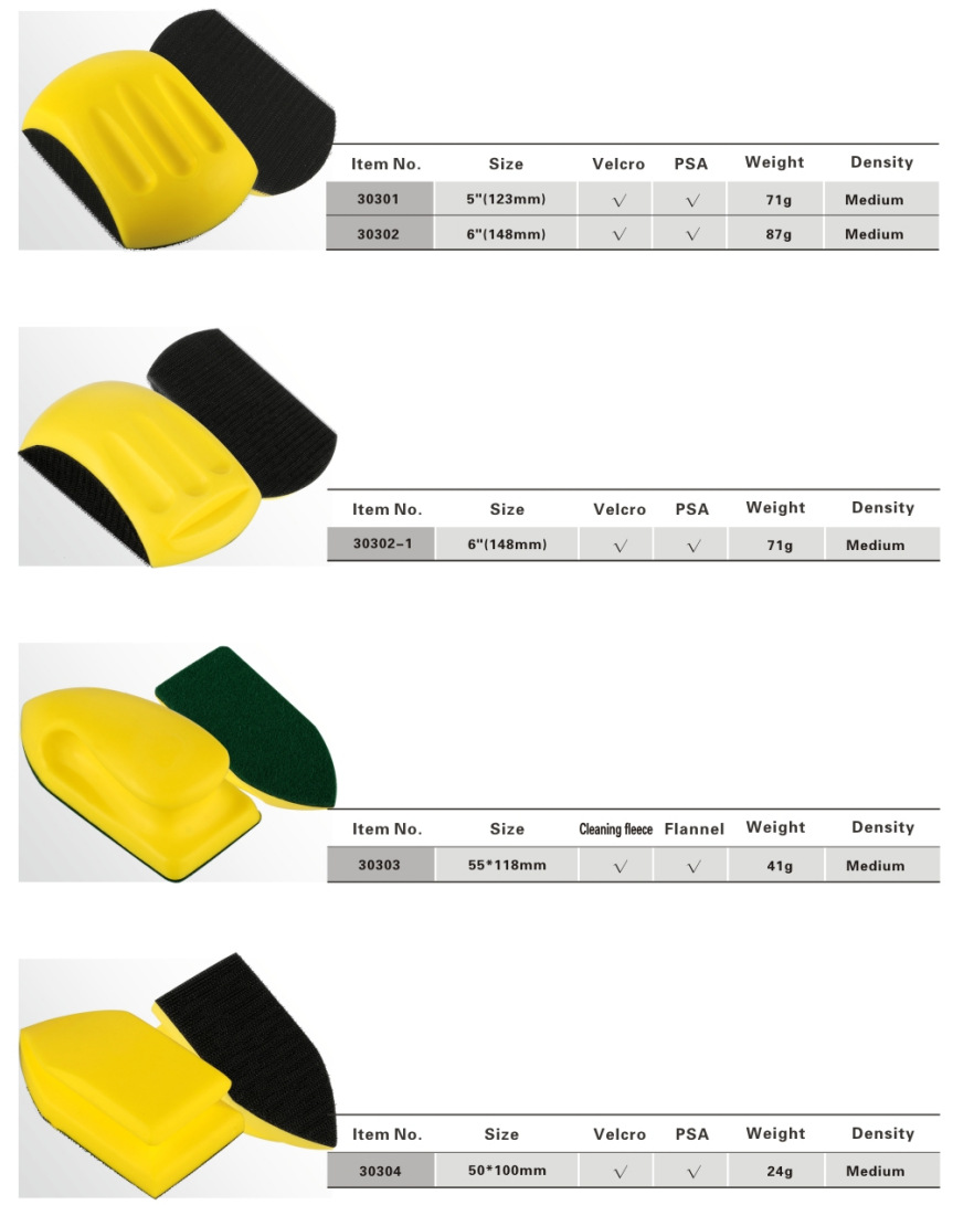 100mm Wrist Splint Hand Grinding Disc Manual Grinding Disc SelfAdhesive Disc PU Foam Cylindrical Yellow Polishing Disk