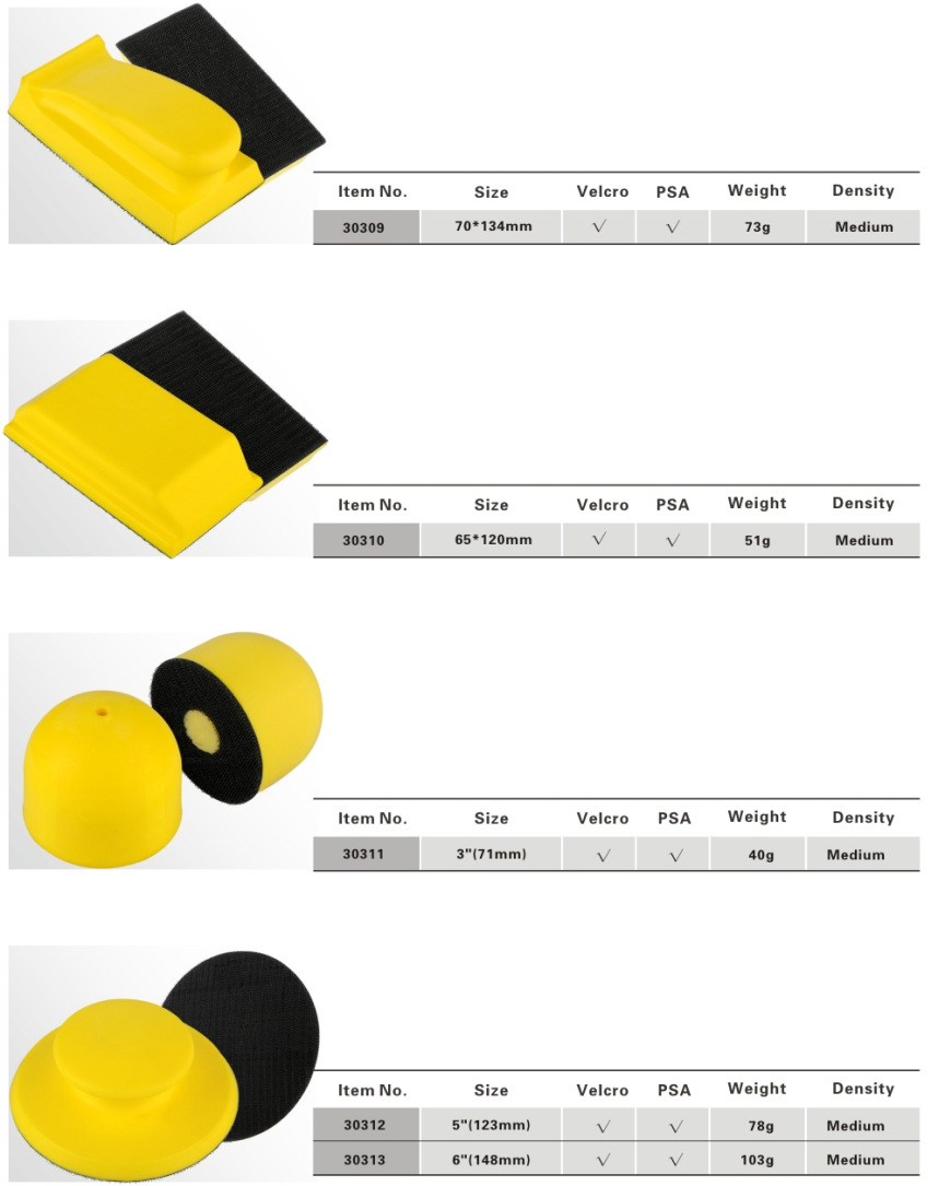 100mm Wrist Splint Hand Grinding Disc Manual Grinding Disc SelfAdhesive Disc PU Foam Cylindrical Yellow Polishing Disk