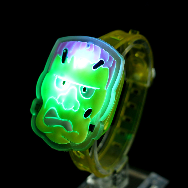 Halloween ghost festival LED flash ring toy cartoon pumpkin skull wrist band music light toy Halloween ghost festival LED flash ring toy cartoon pumpkin skull wrist band music light toy