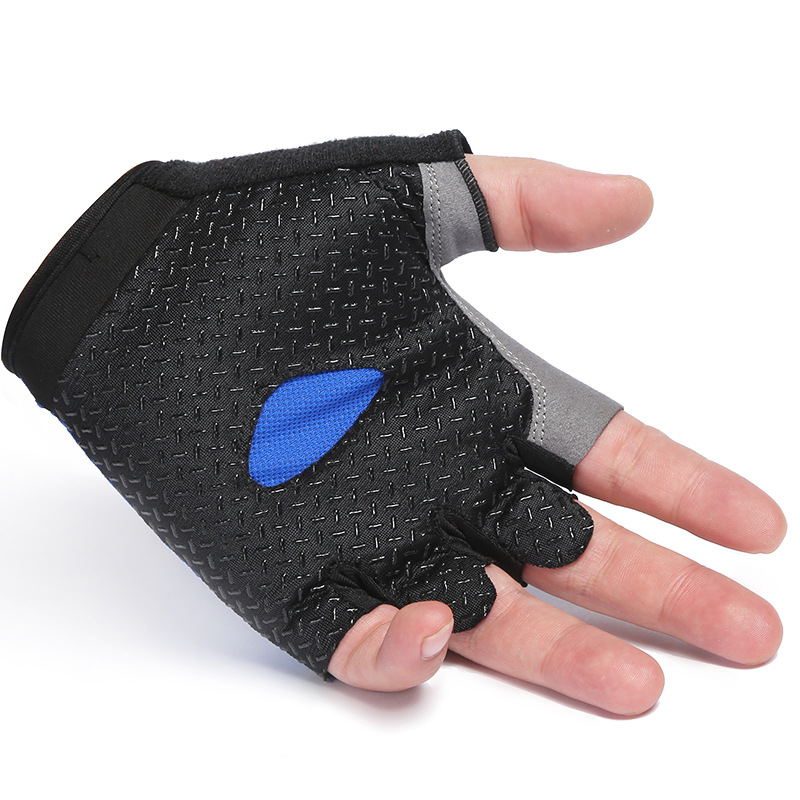 Fitness Gloves Half Finger Thin Breathable Non-Slip Elastic Outdoor Riding Mountaineering Cycling Sports Half Finger Gloves