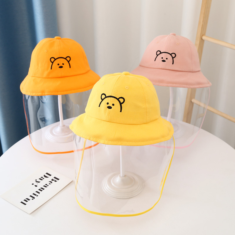  Spring and Autumn Thin Men and Women Baby Detachable Epidemic Prevention Bucket Hat Children&#039;s Mask Face Cover 