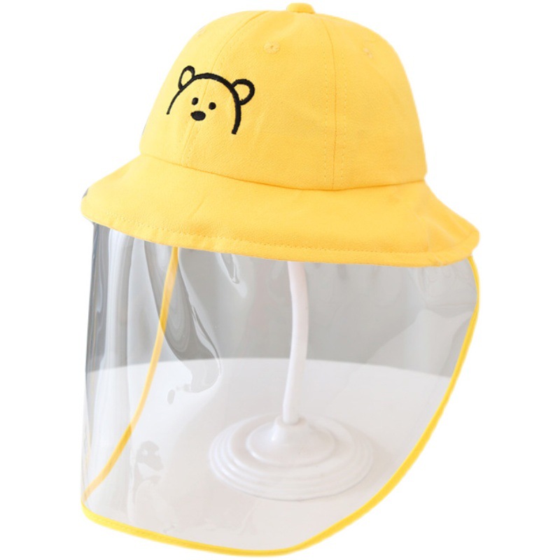  Spring and Autumn Thin Men and Women Baby Detachable Epidemic Prevention Bucket Hat Children&#039;s Mask Face Cover 