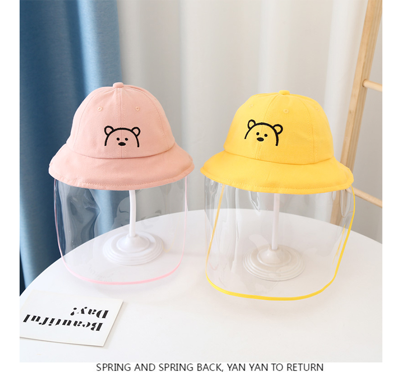  Spring and Autumn Thin Men and Women Baby Detachable Epidemic Prevention Bucket Hat Children's Mask Face Cover 