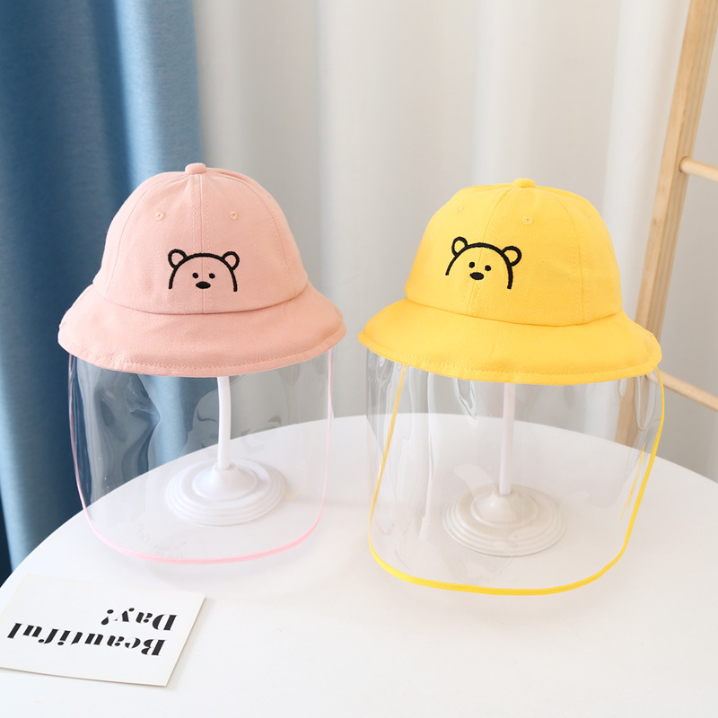  Spring and Autumn Thin Men and Women Baby Detachable Epidemic Prevention Bucket Hat Children&#039;s Mask Face Cover 
