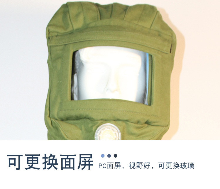 Canvas Coat Paint Spraying Clothing Protection Sandblasting Suit Sand Spray Hat One-Piece Seal Exposure Suit Work Protection Labor Protection Clothing