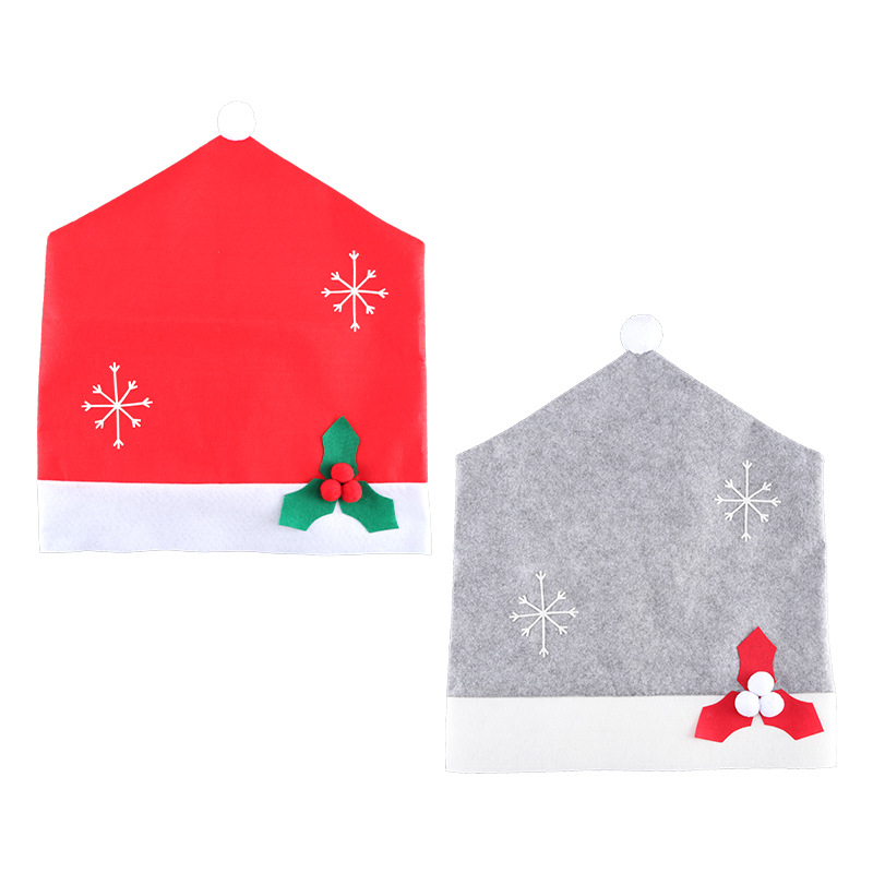 New Chair Cover in Christmas Hat Shape Home Decorations Santa Claus Christmas Foreign Trade Christmas Decoration 248