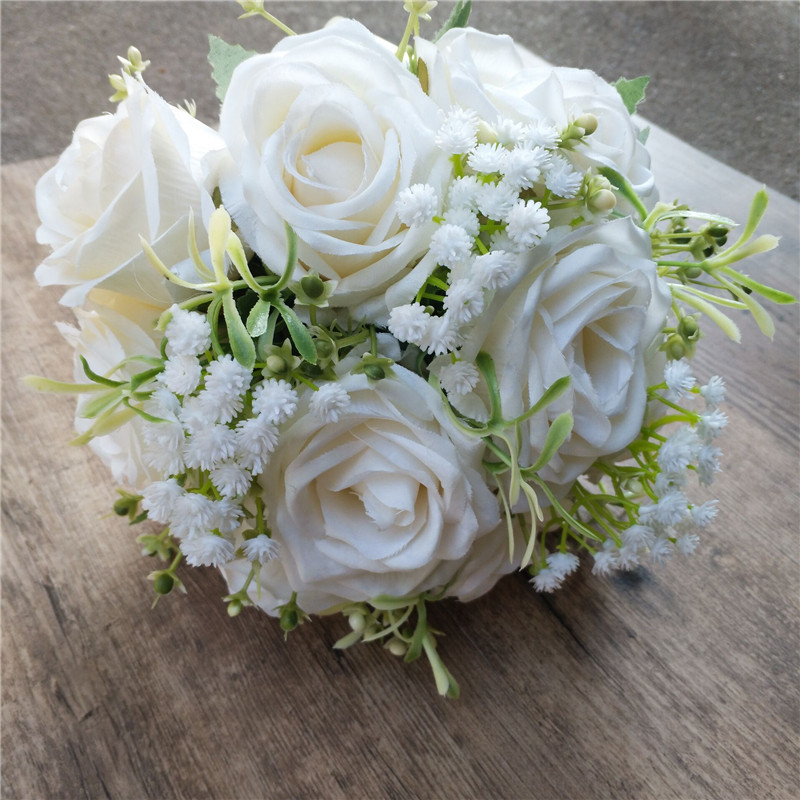 Bride and Groom Brooch Pin Corsage Banquet Pin AliExpress Amazon Bridal Bouquet Wrist Flower Bridesmaid Best Man