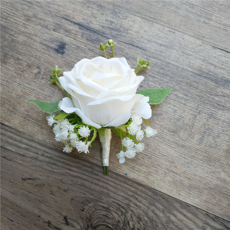Bride and Groom Brooch Pin Corsage Banquet Pin AliExpress Amazon Bridal Bouquet Wrist Flower Bridesmaid Best Man