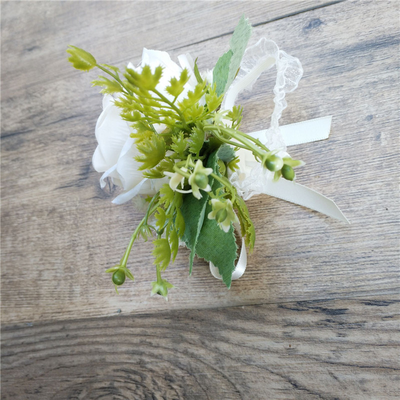 Bride and Groom Brooch Pin Corsage Banquet Pin AliExpress Amazon Bridal Bouquet Wrist Flower Bridesmaid Best Man