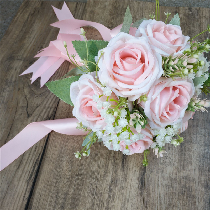 Bride and Groom Brooch Pin Corsage Banquet Pin AliExpress Amazon Bridal Bouquet Wrist Flower Bridesmaid Best Man