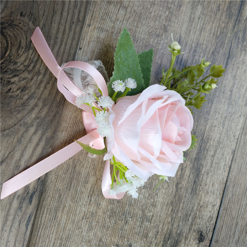 Bride and Groom Brooch Pin Corsage Banquet Pin AliExpress Amazon Bridal Bouquet Wrist Flower Bridesmaid Best Man