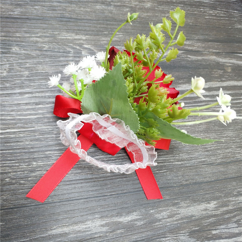 Bride and Groom Brooch Pin Corsage Banquet Pin AliExpress Amazon Bridal Bouquet Wrist Flower Bridesmaid Best Man