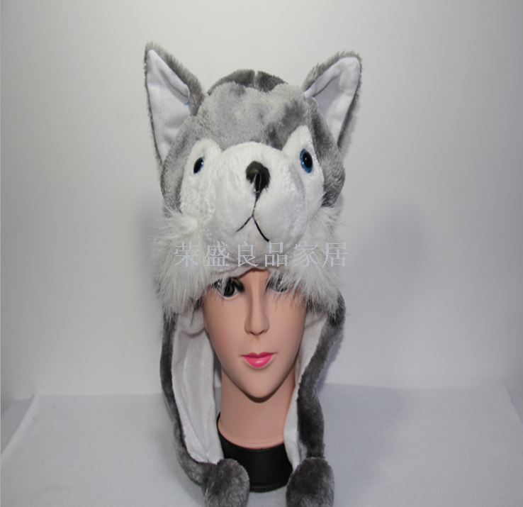 The spot supply is a popular cartoon animal stuffed animal toy hat