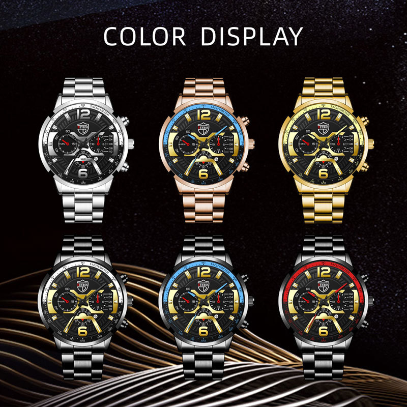 New Fashion Men's Stainless Steel Calendar Watch Business Quartz Watch Deyros Brand Wrist Watch in Stock New Fashion Men's Stainless Steel Calendar Watch Business Quartz Watch Deyros Brand Wrist Watch in Stock