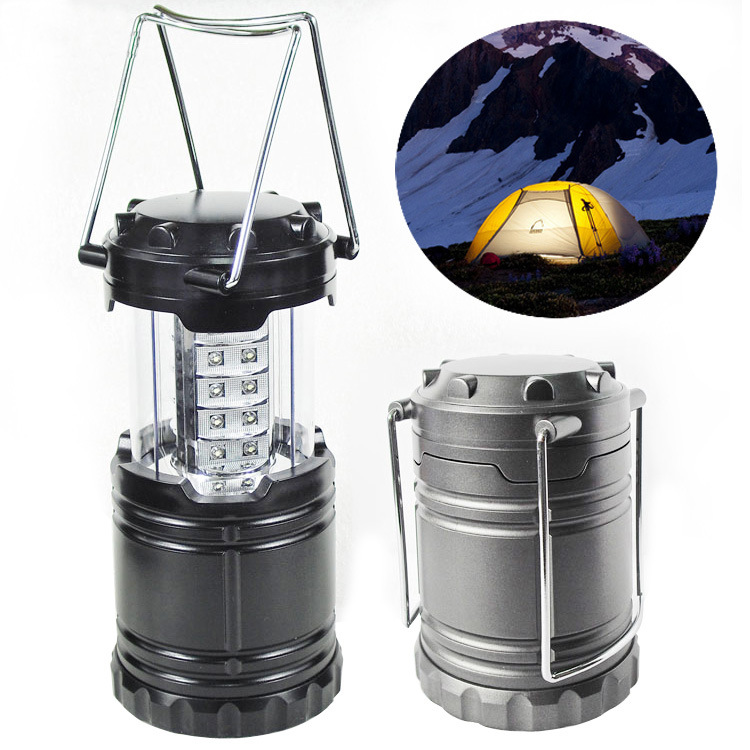 Cross-Border Outdoor Camping Lantern Tent Light 30led Portable Lamp Mini Small Pendant Lamp Bright Straw Hat Lamp Beads