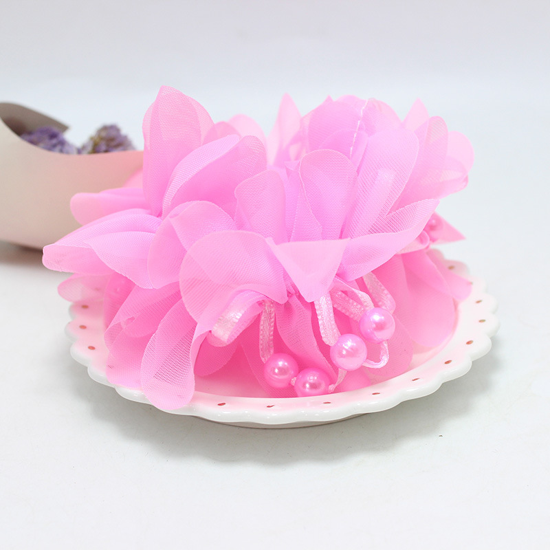 Cute Princess Pearl Yarn Hair Ring Student Performance Wrist Flower Hair Accessories Girls Updo Flower Hair Rope Wholesale Cute Princess Pearl Yarn Hair Ring Student Performance Wrist Flower Hair Accessories Girls Updo Flower Hair Rope Wholesale