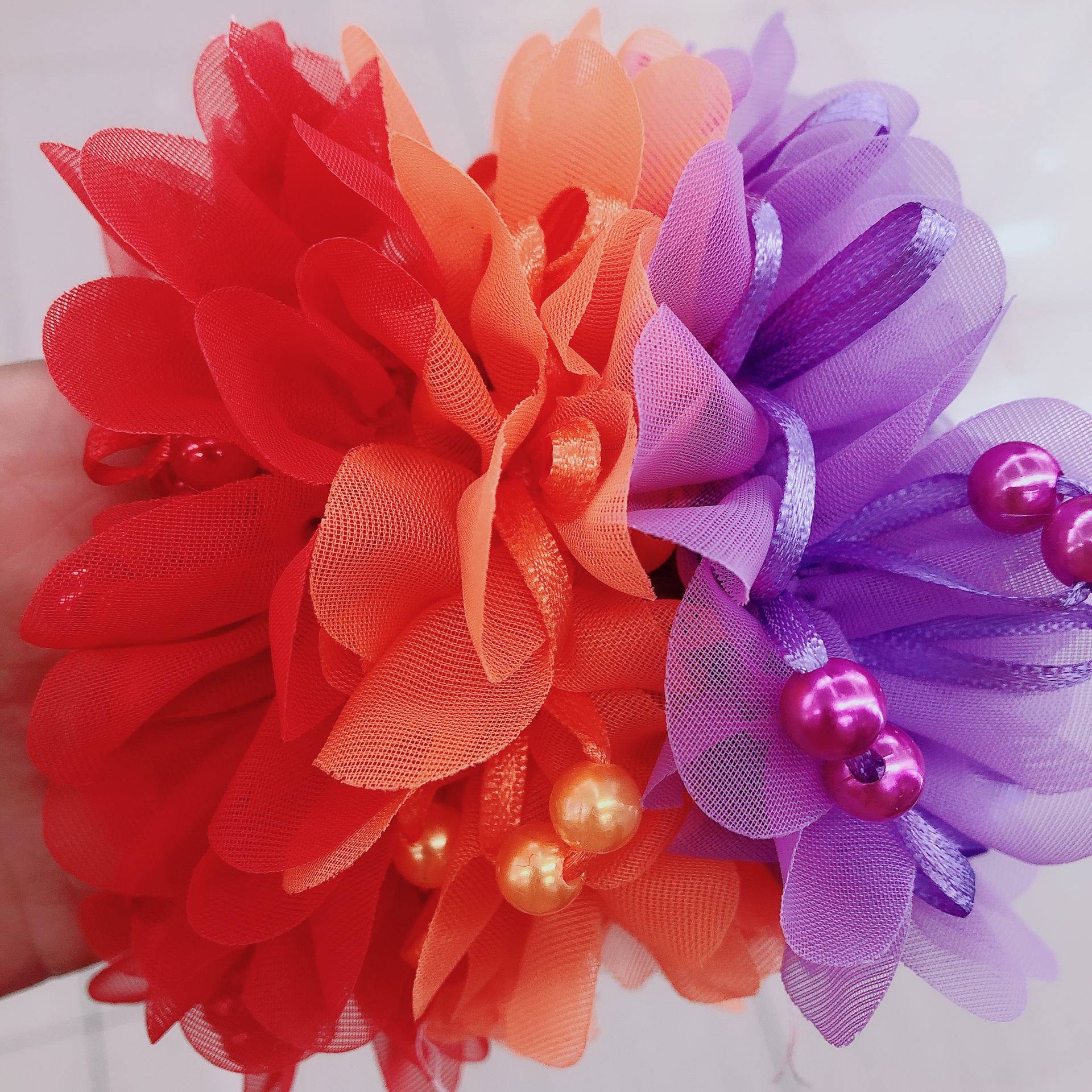 Cute Princess Pearl Yarn Hair Ring Student Performance Wrist Flower Hair Accessories Girls Updo Flower Hair Rope Wholesale Cute Princess Pearl Yarn Hair Ring Student Performance Wrist Flower Hair Accessories Girls Updo Flower Hair Rope Wholesale