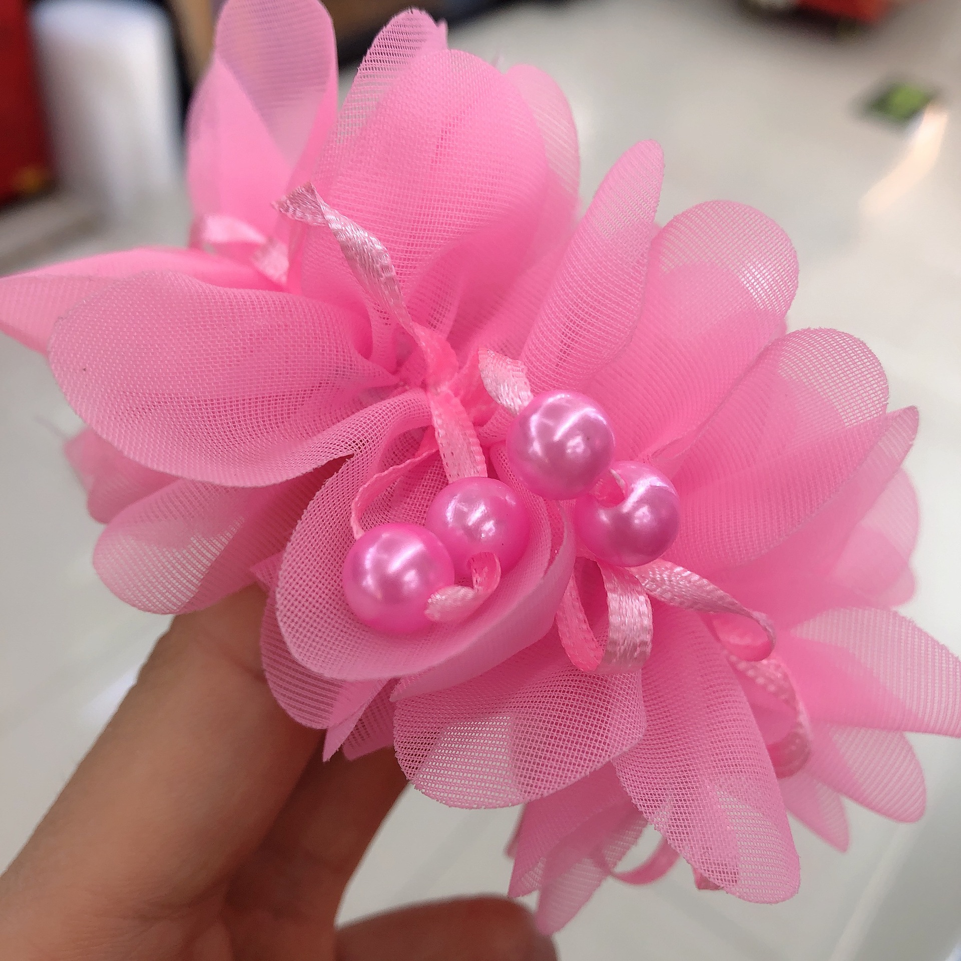 Cute Princess Pearl Yarn Hair Ring Student Performance Wrist Flower Hair Accessories Girls Updo Flower Hair Rope Wholesale Cute Princess Pearl Yarn Hair Ring Student Performance Wrist Flower Hair Accessories Girls Updo Flower Hair Rope Wholesale