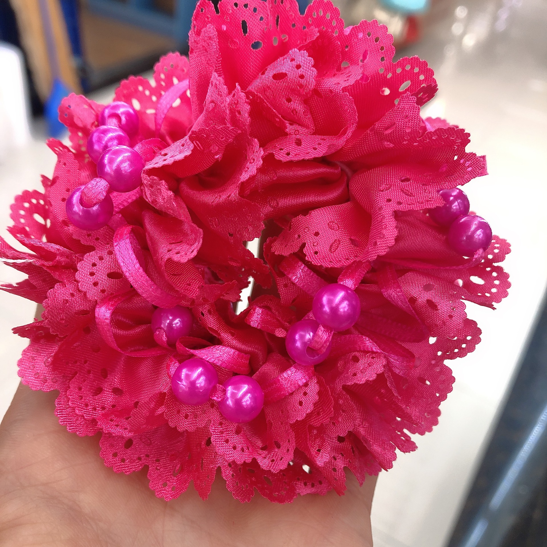 Cute Princess Pearl Yarn Hair Ring Student Performance Wrist Flower Hair Accessories Girls Updo Flower Hair Rope Wholesale Cute Princess Pearl Yarn Hair Ring Student Performance Wrist Flower Hair Accessories Girls Updo Flower Hair Rope Wholesale