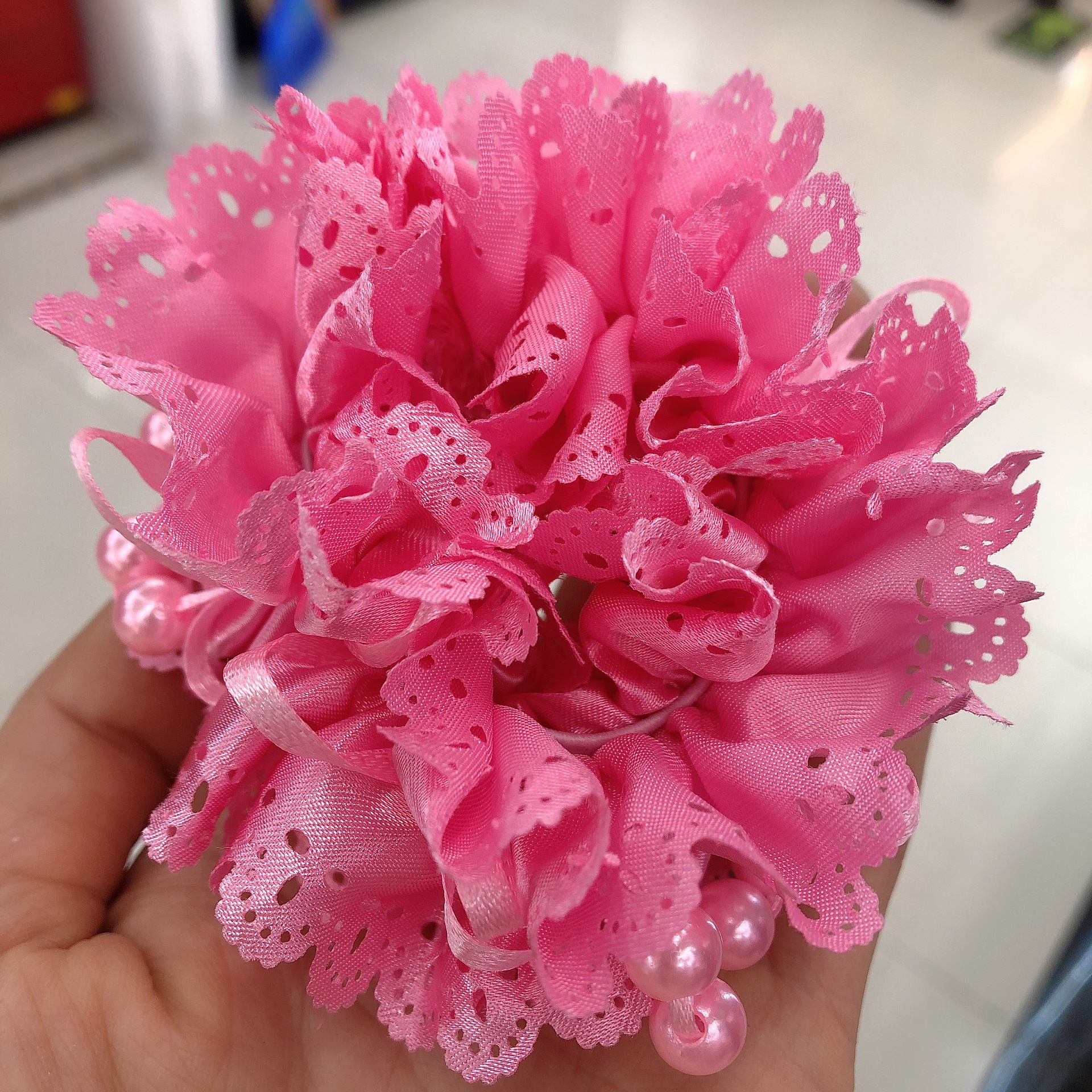 Cute Princess Pearl Yarn Hair Ring Student Performance Wrist Flower Hair Accessories Girls Updo Flower Hair Rope Wholesale Cute Princess Pearl Yarn Hair Ring Student Performance Wrist Flower Hair Accessories Girls Updo Flower Hair Rope Wholesale