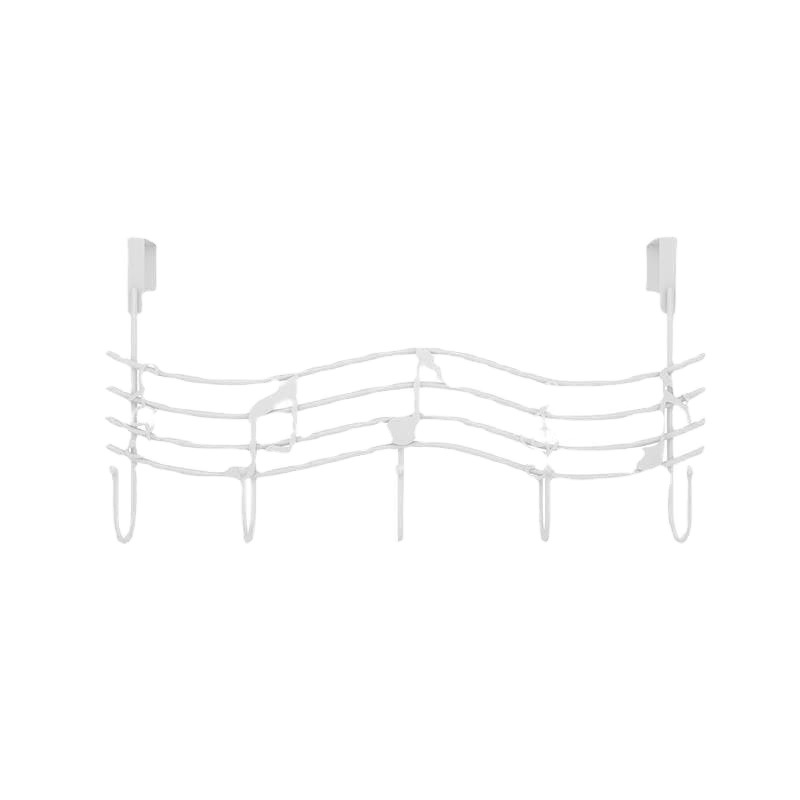Behind the Door Hook Bedroom Hat Seamless S-Type Rack Iron Art Towel Storage Rack Punch-Free Light Luxury Hook